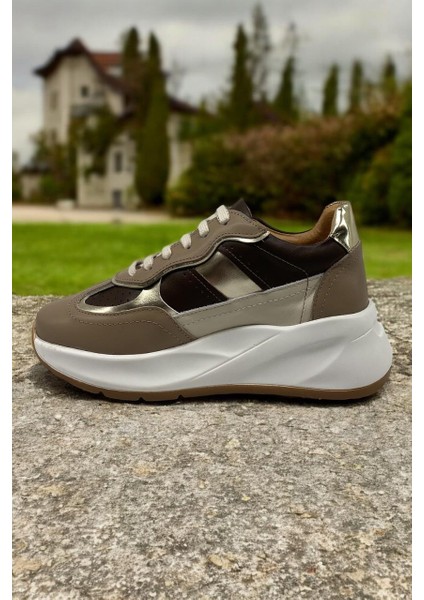 D24KA-315 Vizon Deri Tam Kadın Günlük Ayakkabı modelleri