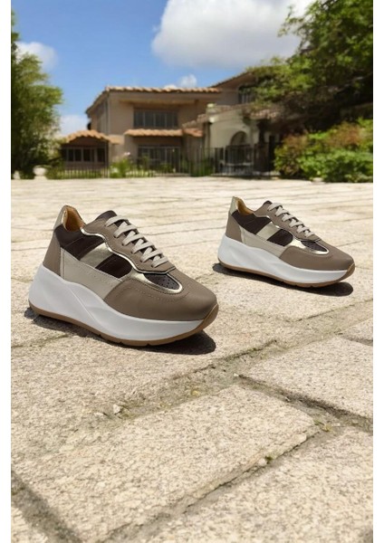 D24KA-315 Vizon Deri Tam Kadın Günlük Ayakkabı fırsatları