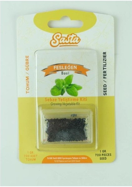 Sebze Yetiştirme Kiti - Fesleğen