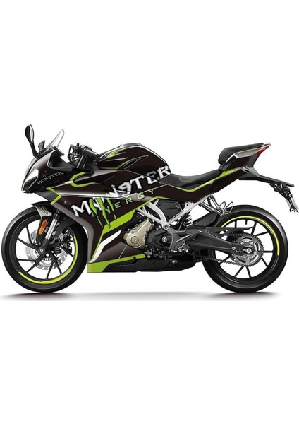 Cfmoto 250SR Dark Monster Sticker Parçalı Motosiklet Kaplama Etiket Modeli