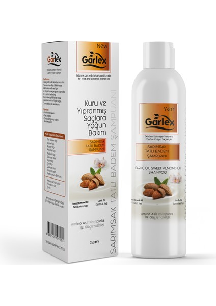 Sarımsak ve Tatlı Badem Şampuanı 250 ml