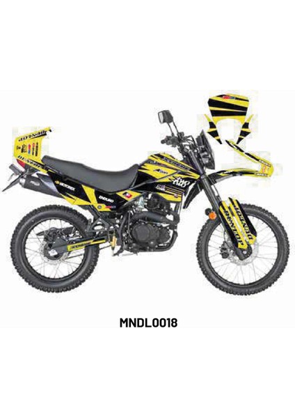 Mondial X-Treme "two Two Yellow" Tasarım Motosiklet Sticker Etiket Modeli