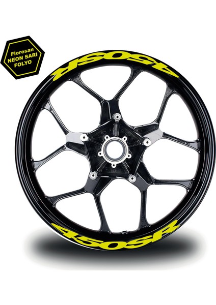 Cf Moto 450SR Jant Içi Yazı Modeli Neon Sarı