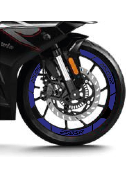 Lacivert Cf Moto 250 Sr Geniş Jant Sticker Etiket Modeli fiyatları