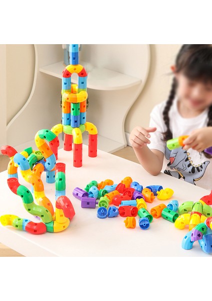 Çocuk Eğitici Yapı Taşı Oyuncakları Renkli Bilişsel Anaokulu Yapı Taşı Oyuncakları (Yurt Dışından)