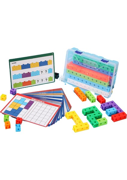 Çocuk Eğitici Oyuncaklar Kare Hacimli Ahşap Öğretim Yardımcıları Matematiksel Model Blok Yapı Oyuncakları (Yurt Dışından)