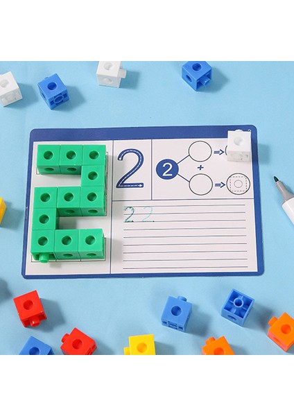 Çocuk Eğitici Oyuncaklar Kare Hacimli Ahşap Öğretim Yardımcıları Matematiksel Model Blok Yapı Oyuncakları (Yurt Dışından)