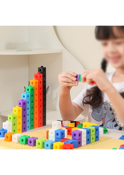 Çocuk Eğitici Oyuncaklar Kare Hacimli Ahşap Öğretim Yardımcıları Matematiksel Model Blok Yapı Oyuncakları (Yurt Dışından)