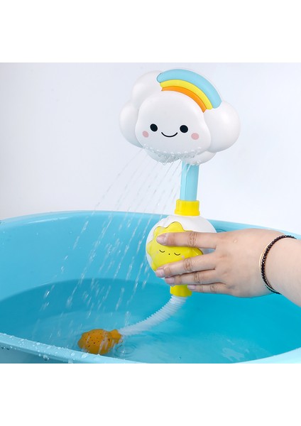 Çocuk Banyo Oyuncakları Gökkuşağı Bulut Duş Banyo Su Oyuncakları (Yurt Dışından)