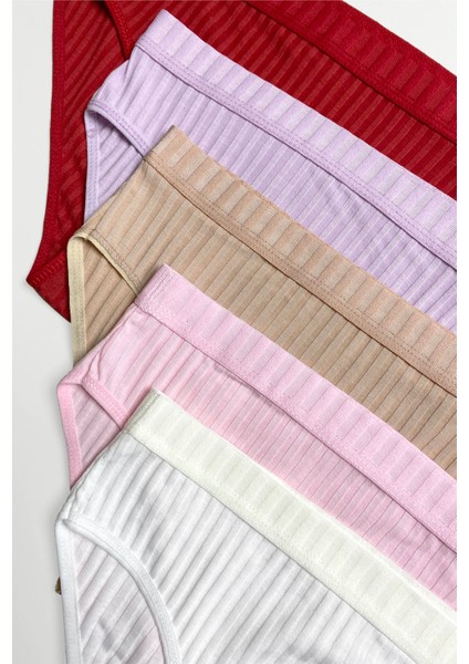 Pamuklu Fitilli Kumaş Bikini Külot 5'li Kutulu Paket fırsatları