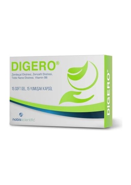 Digero 15 Kapsül Zerdeçal Ekstresi İçerikli