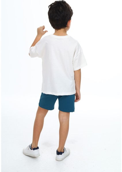 Erkek Çocuk Baskılı Şortlu Takım fırsatları