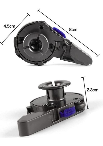 Digital Slim, Slim, V12 V15 Detect Slim Elektrikli Süpürge Yedek Parçaları Için Rulo Fırça Çubuğu Uç Kapağı Kapağı (Yurt Dışından)