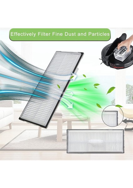 S7/S70/S75/T7S/T7SPLUS/G10/G10S/G10SPRO ile Uyumlu Robotlu Süpürge Aksesuarları Toz Kutusu + Hepa Filtre Yedek Parçaları (Yurt Dışından)