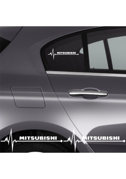 Mitsubishi Asx Için Uyumlu Aksesuar Oto Ritim Sticker 2 Adet 20*9 cm