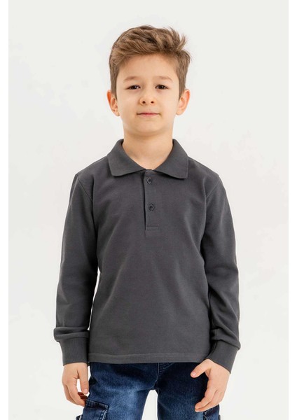 Gömlek Yaka Erkek Çocuk Sweatshirt