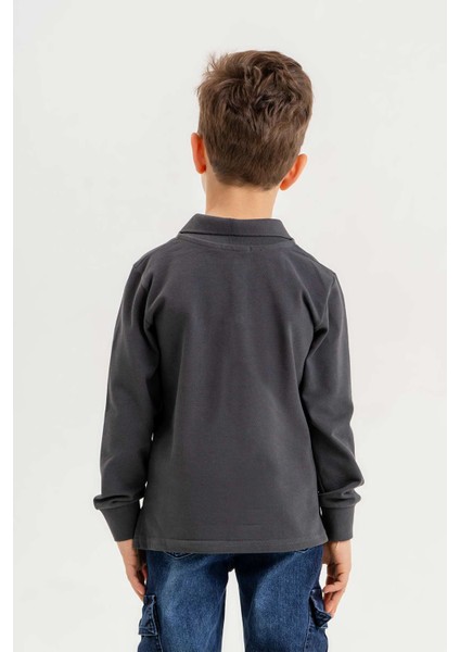 Gömlek Yaka Erkek Çocuk Sweatshirt
