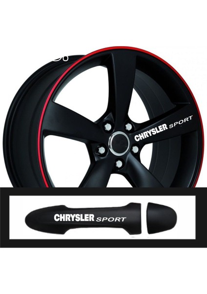 Chrysler Lhs Için Uyumlu Aksesuar Oto Kapı Kolu/jant Sticker 10 Adet 10*1,5 cm