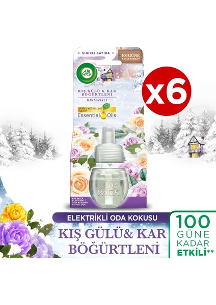 Elektrikli Oda Kokusu Yedek Şişe Kış Masalı x 6