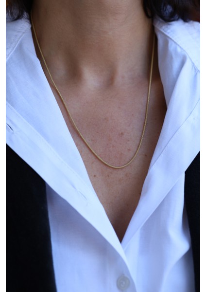 14 Ayar Altın Silindir Örme Zincir modelleri