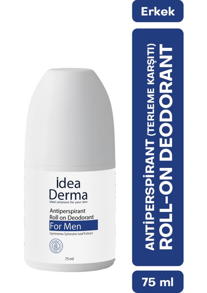 Idea Derma Roll-On Antiperspirant Deodorant 75 ml - Erkekler Için