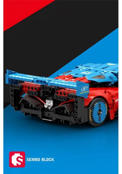 Sembo Block Mazda Furai Konsept Araba 1:14 1245 Parça Yapı Blokları LEGO ile Uyumlu (715004)