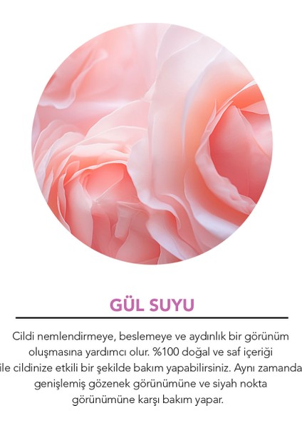 %100 Doğal Gül Suyu 50 ml