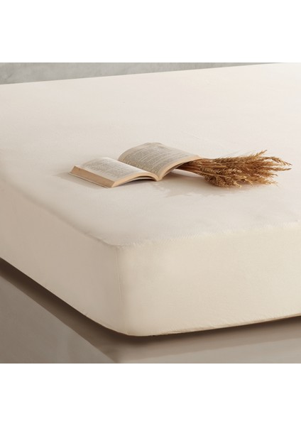 Pure Natural Pamuklu Yıkamalı Battal Boy Lastikli Çarşaf 180*200 Pkc
