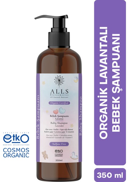 Organik Lavantalı Bebek Şampuanı 350 ml