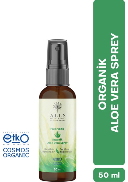 Organik Prebiyotik Aloe Vera Sprey 50 ml