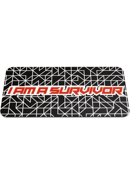 I Am A Survivor - Geri Dönüşümlü Unisex Elastik Baskılı Bileklik ve Hatırlatıcı Kart modelleri