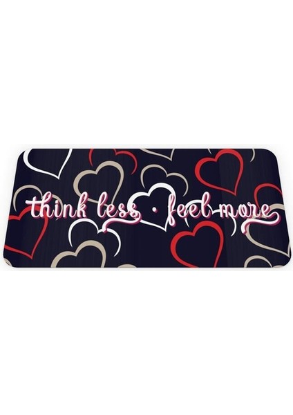 Think Less Feel More - Geri Dönüşümlü Unisex Elastik Baskılı Bileklik ve Hatırlatıcı Kart modelleri