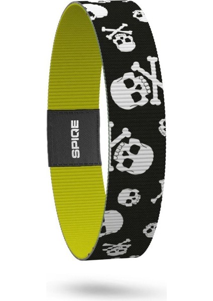 No Fear - Geri Dönüşümlü Unisex Elastik Baskılı Bileklik ve Hatırlatıcı Kart