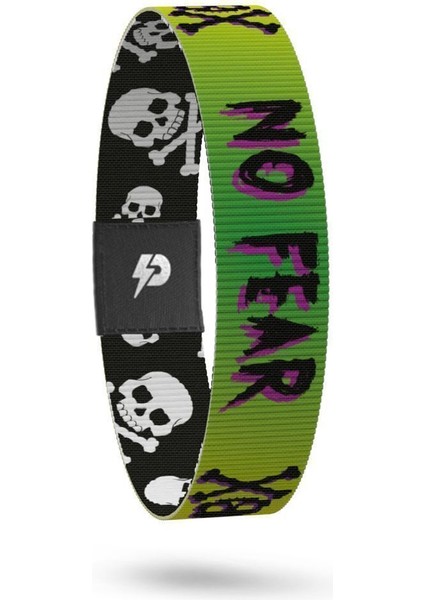 No Fear - Geri Dönüşümlü Unisex Elastik Baskılı Bileklik ve Hatırlatıcı Kart fiyatları