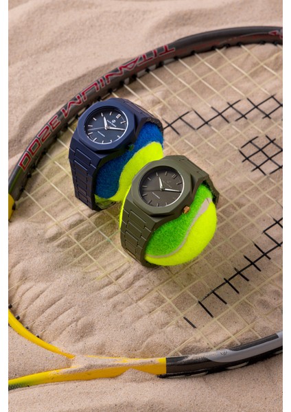 Davıd Guner Yeşil Kadranlı Yeşil Çelik Kayışlı Düz Erkek Saati modelleri