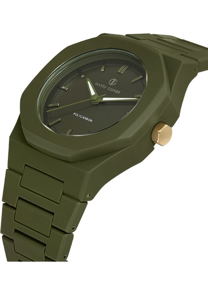 Davıd Guner Yeşil Kadranlı Yeşil Çelik Kayışlı Düz Erkek Saati fırsatları