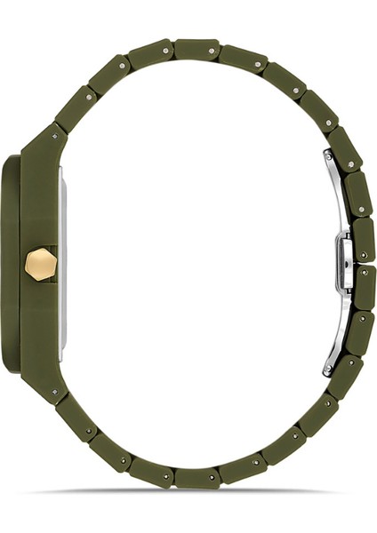 Davıd Guner Yeşil Kadranlı Yeşil Çelik Kayışlı Düz Erkek Saati indirimleri