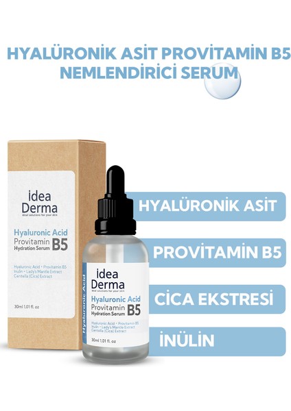 Idea Derma Hyaluronic Acid Provitamin B5 Hydration Serum 30 ml fiyatları