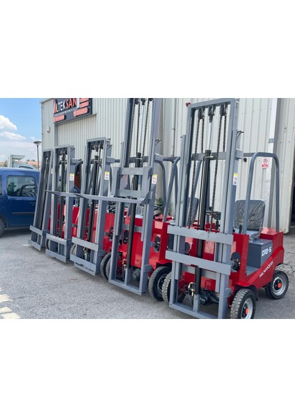 Elektrikli Forklift , 500 kg 3 Metre Kapasiteli Stoktan Teslim