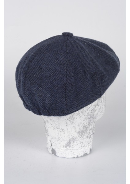Kışlık 8 Yünlü Parca Balık Sırtı Model Peaky Blinders Kasket Şapka
