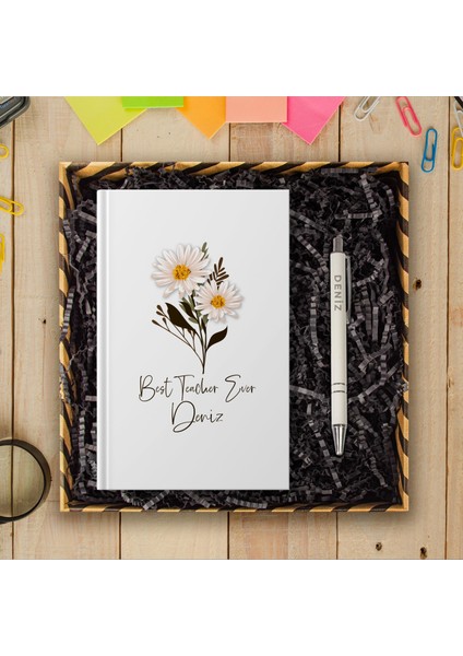 Öğretmenlere Özel Tasarım Defter & Kalem & Hediye Kutusu 114375