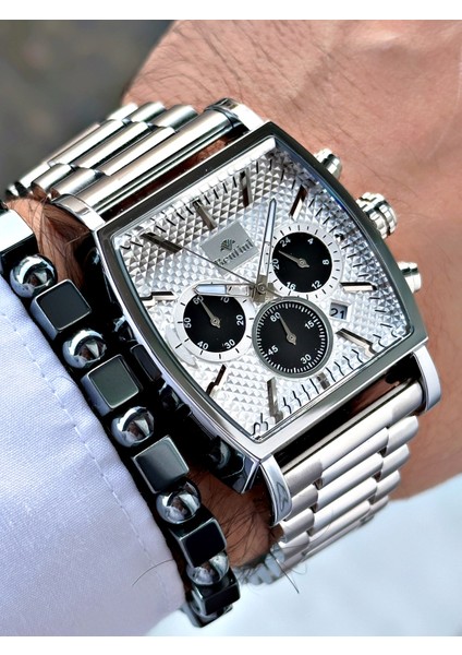 Dikdörtgen Fonksiyonlu Erkek Saat