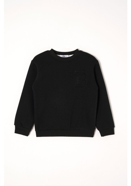 B Baskılı Siyah Renk Erkek Çocuk Eşofman Takım fiyatları