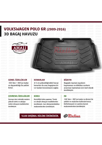 Volkswagen Polo 6r Alt Bagaj 2009-2016 Bagaj Havuzu