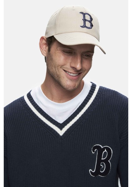 Heyoka Lacivert Bisiklet Yaka Nakışlı Loose Fit Erkek Triko fırsatları