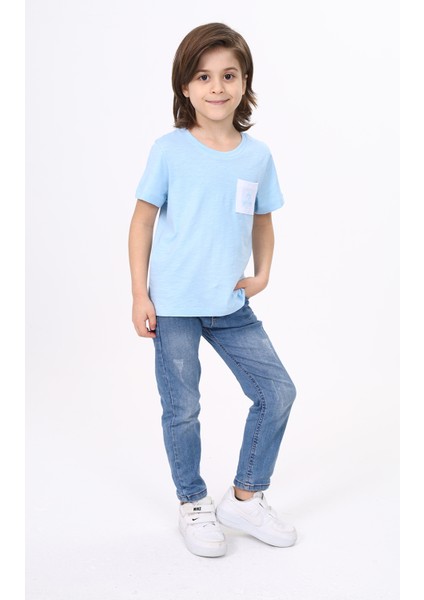 Erkek Çocuk Nakışlı Tişört