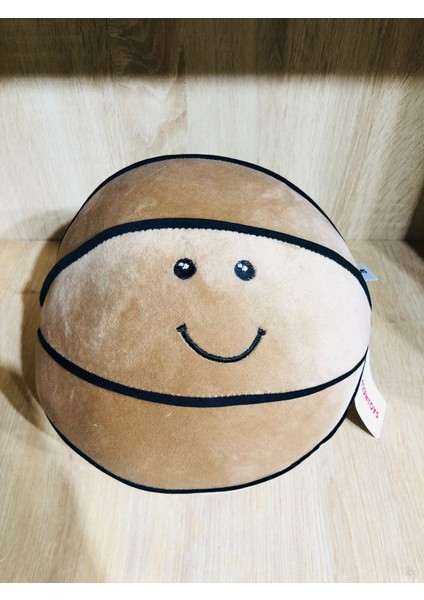 Yumuşak Peluş Basketbol Topu Sevimli Top Sarı