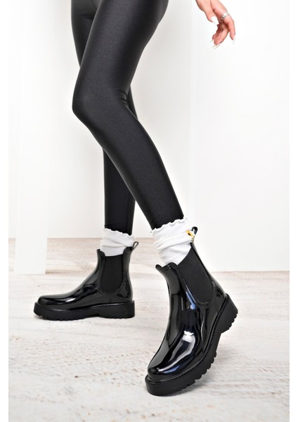 Drizzle Empress Su Geçirmez Lastikli Kadın Yağmur Botu