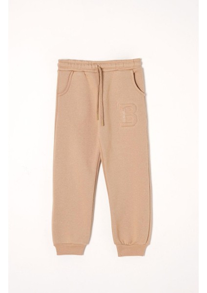 B Baskılı Vizon Renk Erkek Çocuk Eşofman Takım fırsatları