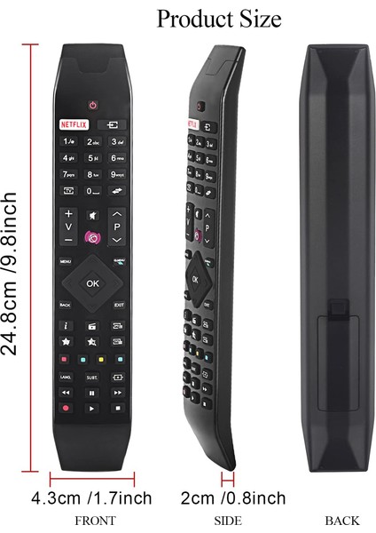 RC49141 Tv Için Uzaktan Kumandayı Değiştirin 2HB1W66L 40HB1W66L 32HB4T41 32HB4T61 32HB4T61-Z 2HB4T61H 32HB4T62 (Yurt Dışından) modelleri